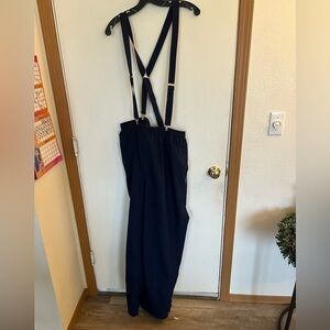 Thomas e Wilson gore-Tex XL Navy Blue water resistant pants with suspenders